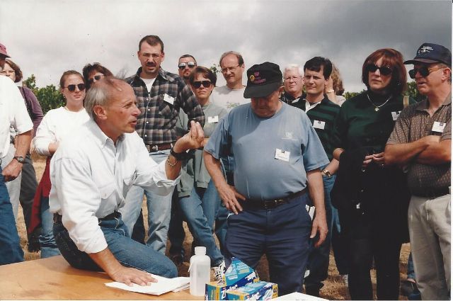 Viticultural experts Guy Chris and Daniel Fey